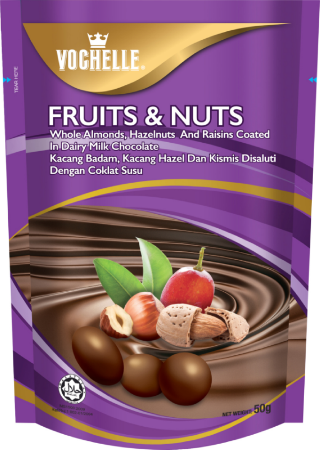 VOCHELLE MINIDOY FRUIT & NUT 50G
